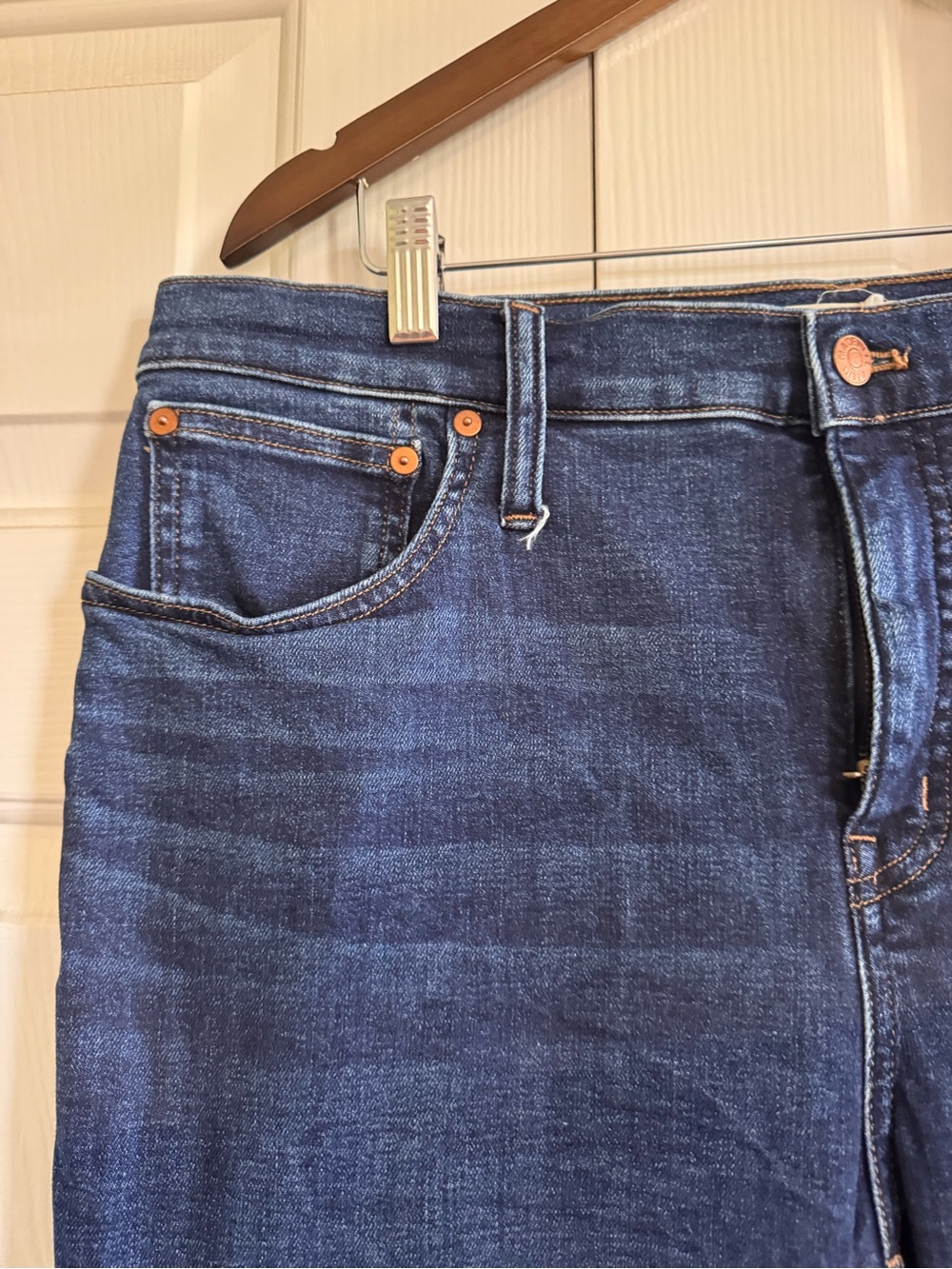Madewell  Kick Out Classic Straight Jeans - Dark Blue -Sz 31 - Picture 8 of 14